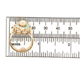 14k Yellow Gold Marquise Genuine Natural Opal Cluster Ring Size 6.25 (#J6493)