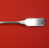 Basket of Flowers by PB and C Coin Silver Serving Spoon 8 3/4" Silverware