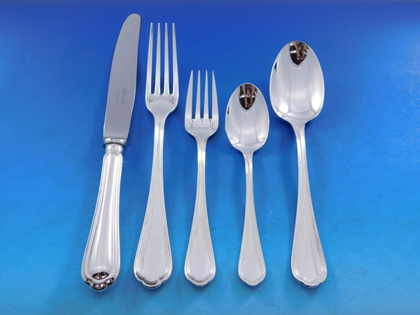 Spatours by Christofle Silverplate Flatware Service 8 Dinner Set 40 pcs Unused