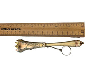 English Sterling Tussie Mussie Posey Posy Holder with Bright-Cut Birds (#J1255)