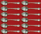 Violet by Wallace Sterling Grapefruit Spoon Custom Set 12 pcs Fluted 6"