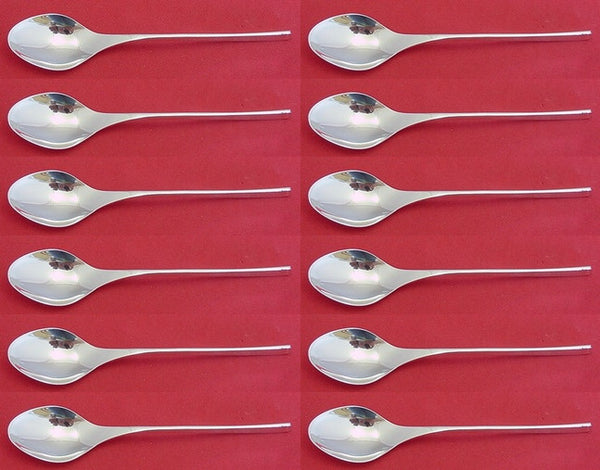 Vision by International Sterling Silver Teaspoon Set of 12 pcs 6 1/4" Modernism