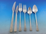 Da Vinci Eng by Reed & Barton Sterling Silver Flatware Service Set 78 pcs Modern