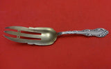 Old English by Towle Sterling Silver Pie Serving Fork Gold Washed w/Bar 7 1/2"