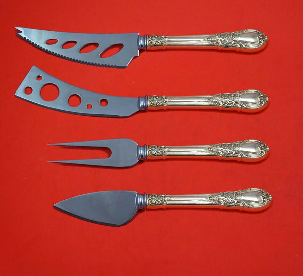 American Victorian by Lunt Sterling Silver Deluxe Charcuterie Set 4-Piece Custom