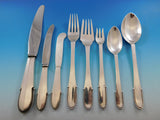 Beaded by Georg Jensen Sterling Silver Flatware Set for 8 Service 64 pcs Dinner