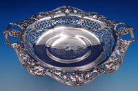 Gorham Sterling Silver Centerpiece Bowl Footed Grapes Pierced c1905 A4698 #7819