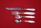 Dolphin by Frigast Sterling Silver 4pc Dinner Setting
