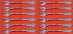 Sir Christopher by Wallace Sterling Silver Cocktail Fork Set 12 pieces 5 1/2"