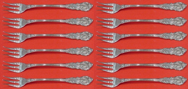 Sir Christopher by Wallace Sterling Silver Cocktail Fork Set 12 pieces 5 1/2"