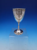 English Estate Silverplated Goblet Trophy Engraved Dated 1874 6 1/2" (#7742)