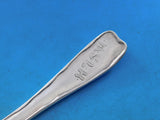 Lap Over Edge Acid Etched by Tiffany Sterling Regular Fork Flowers 7 1/4" #3