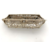 14k White Gold Genuine Natural Diamond Filigree Pin Jewelry (#J6273)