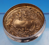 International Sterling Silver Cut Glass Dresser Jar #C173 2 3/4" x 3 1/4" #9239