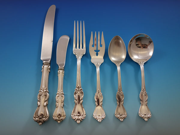 Marlborough by Reed and Barton Sterling Silver Flatware Set 8 Service 52 pieces