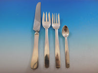 Oslo by Porter Blanchard Sterling Silver Flatware Set Service 12 Dinner 131 pcs