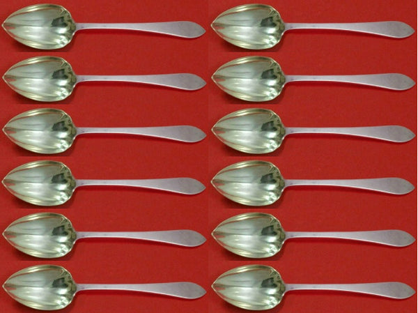 Faneuil by Tiffany and Co Sterling Silver Grapefruit Spoon Fluted Set 12 Custom