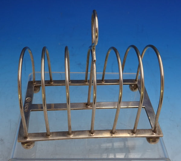 William Hutton and Sons English Estate Sterling Silver Toast Rack w/ Feet #8631
