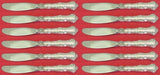 Strasbourg by Gorham Sterling Silver Butter Spreader HH WS Modern Set of 12 pcs