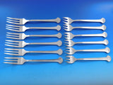 Sigma by Christofle France Stainless Steel Set of 6 Fish Forks & 6 Oyster Forks