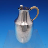 Chinese Sterling Silver Cream Pitcher Hand Hammered 4 1/2" x 2 3/4" (#7602)