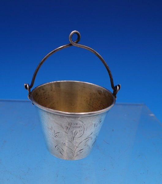 Russian .875 Silver Tea Strainer Bucket Shape for spout of teapot GW BC (#7731)