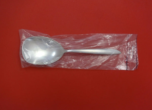 Silver Rhythm by International Sterling Silver Salad Serving Spoon 9 1/4" New