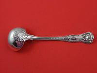Kings by George Adams English Sterling Silver Gravy Ladle w/ Crest Crown 7 1/8"