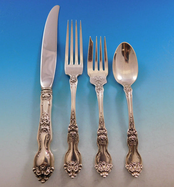 La Reine by Wallace Sterling Silver Flatware Set for 8 Service 32 Pieces