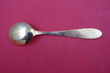 Norwegian Sterling Ice Cream Spoon dark green enamel by N.M. Thune-Oslow 5 1/2"
