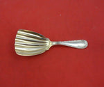 Davis and Galt Sterling Silver Tea Caddy Spoon Gold Washed 4 1/2" Heirloom