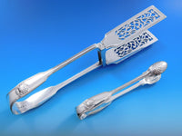 Fiddle Thread & Shell by Various English Sterling Silver Flatware Set 101 pieces