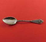 German Sterling Silver Demitasse Spoon GW Scalloped Bowl Fancy 4 1/4" Figural