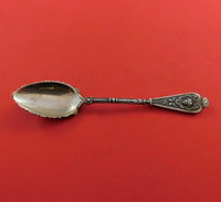 German Sterling Silver Demitasse Spoon GW Scalloped Bowl Fancy 4 1/4" Figural