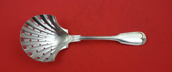 Nantucket by Buccellati Silverplate Pea Spoon shell bowl pierced 8 3/4"