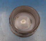 .800 Silver Salt Dip with Removable Glass Liner 2" x 1" (#7394)