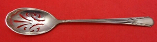 Orchid by International Sterling Silver Olive Spoon Pierced Original 6 1/4"