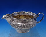 Robert Hendery Canadian Sterling Silver Tea Set 4pc Chased with Ebony  (#7188)