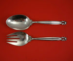 Acorn by Georg Jensen Sterling Silver Vegetable Serving Set 2pc 9 1/2" Vintage