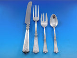 Victorian by Durgin Sterling Silver Flatware Set Service 77 pcs Dinner Mono NCY