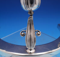 Georg Jensen USA Sterling Silver Candlestick Pair 3-Light #190-2 Figural (#8063)