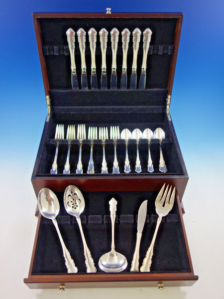 Martinique by Oneida Sterling Silver Flatware Set for 8 Service 37 pieces
