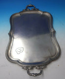 Russian 84 Silver by Unknown Silver Tea Tray Applied Mono Leaf Handles (#6027)