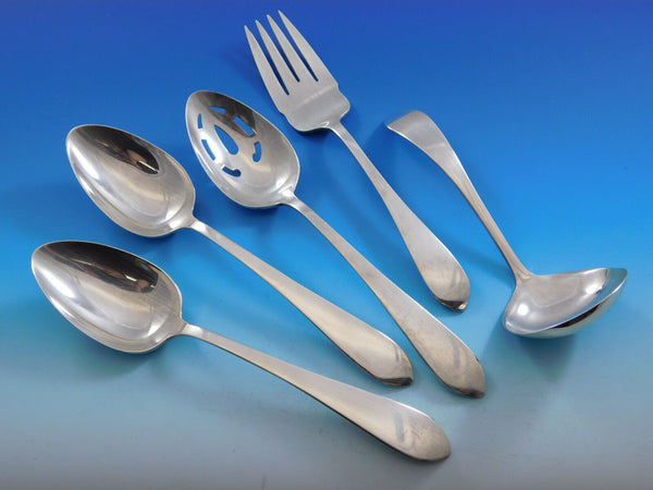 Pointed Antique Reed Barton Dominick Haff Sterling Essential Serving Set Lrg 5pc