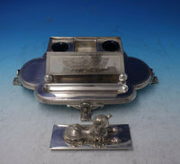 Egyptian Revival by Gorham Silverplate Inkwell w/ Double Well #4905 (#5720)