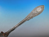 Arabesque by Whiting Sterling Silver Fish Serving Set Brite Cut Pierced 12 3/4"