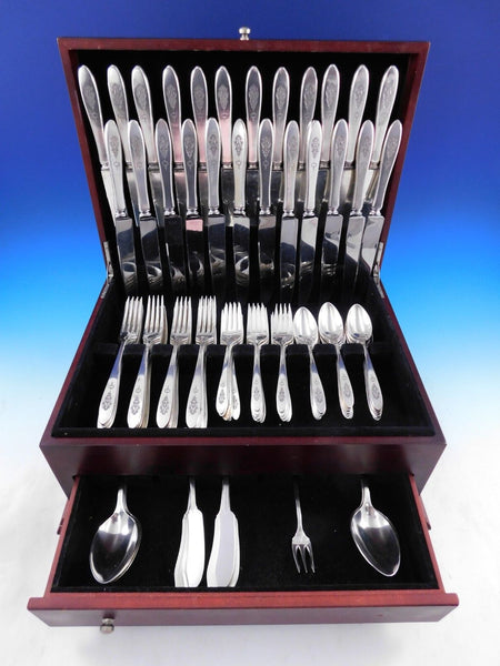 Bird of Paradise by Community Silverplate Flatware Set For 24 Service 115 pieces
