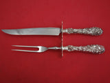 Princess by Stieff Sterling Silver Steak Carving Set (Knife 10 5/8" Fork 9 1/4")