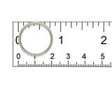18k White Gold Wedding Band Ring Size 7 Jewelry (#J7286)