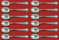 Old Atlanta by Wallace Sterling Silver Ice Cream Dessert Fork Custom Set 12 pcs